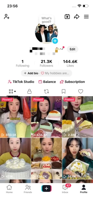 Instanly Delivery/ Monetized 21K Followers+140K Likes Account/ Creator Rewards Program Activated/ Live Stream/ Full Acce21
