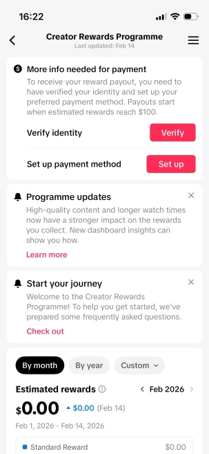 Instanly Delivery/ Monetized 12K Followers+110K Likes Account/ Creator Rewards Program Activated/ Live Stream/ Full Access