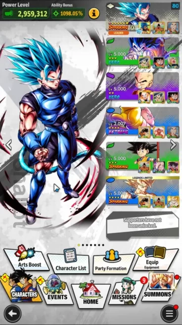 102M Total Power|LV 159|3 UL+ 11LL |SS Goku,Boo Kid,Boo Super|Android|CheckSS(DBL996)