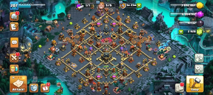 Full warranty-Secure account-Th 17-level 207-Equipment Epic11-Gem 3006-Magic Items-heroes 75/95/38/65/45 - Android & ios
