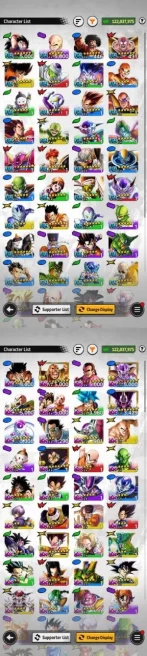 iOS/Android - Level 161 - Crystal 3993- Character 444 - Goku - Vegito - Gogeta - Buu: Super - Vegeta - Super Saiyan - Legends 36 - Code1382