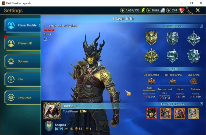 Lv82 2,3M Power|1 Mythical(Aphidus the Hivelord)|23 Legendary(Alice,Michelangelo,Loki,Underpriest,Scyl,Etc)|Check SS(RSL1194)