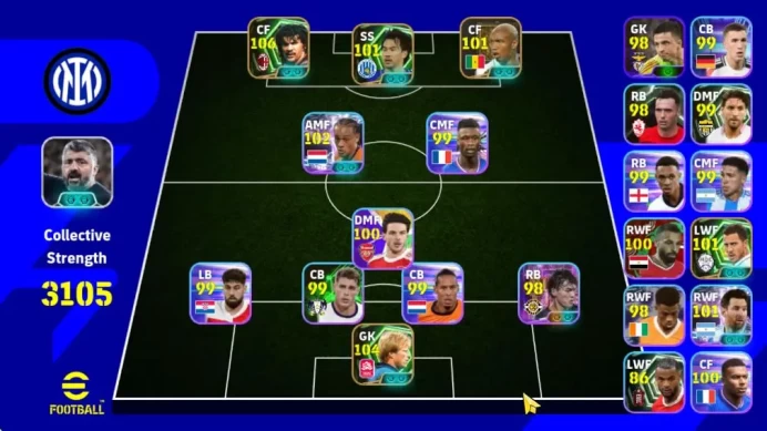 Mobile|Ruud Gullit(Bullet Header,Low Screamer),Kubo Tojiro(Edge Crossing),Shinji Okazaki(Long-Reach Tackle)Etc|TakeEmail(EF1293)