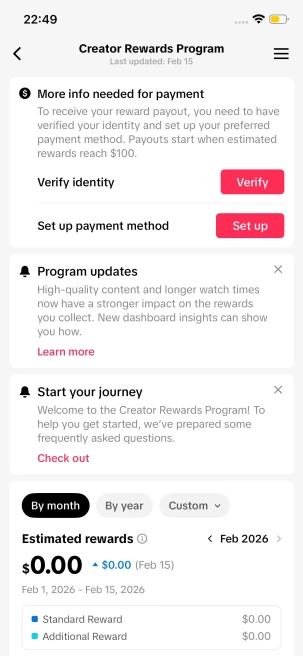 Instanly Delivery/ Monetized 26K Real Followers+260K Real Likes Account/ Creator Rewards Program Activated/ Live Stream/ Full Access