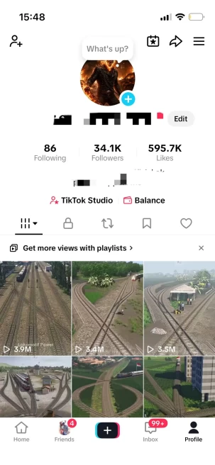 Instanly Delivery/ Monetized 34K Real Followers+590K Real Likes Account/ Creator Rewards Program Activated/ Live Stream/ Full Access