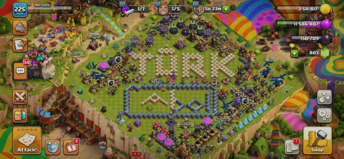 TH 16 Max, 7 Equipment Epic, Wall Max, Troops Max, Hero High Level, 6 Hero Skin, 1 Map Skin, Magic Items