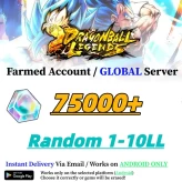 Global//[Android only] 75000+Chrono Crystal】+Random 1-10LL|Baidan ID | The plot has been completed | DragonBall Legends