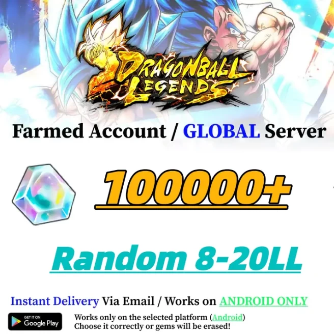 Global//[Android only] 100000+Chrono Crystal】+Random 6-20LL|Baidan ID | The plot has been completed | DragonBall Legends