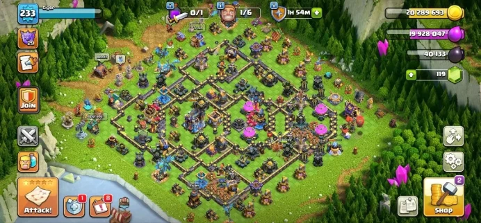 TH 18 (TH 17 Full Max), 5 Equipment, Defense Full Max, Wall Full Max, 3 Hero Skin, Troops Max