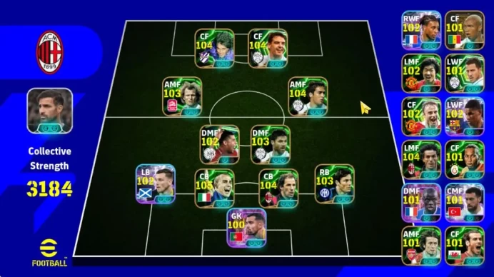 Mobile|Big Time Diego Forlan{Desire Doue,Michael Olise}Blitz Curler,Fernando Morientes(Bullet Header),Raul,ETC|TakeEmail(EF1297)