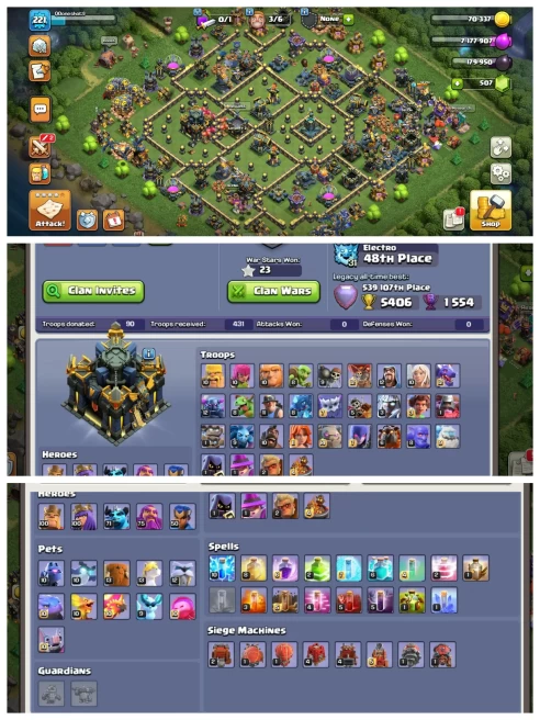 M244【Th 17 Full Max】4 Hero Max▰6 Epic Equipment▰10 Hero Skin▰Name Change 500 Gems▰Fully Safe Account