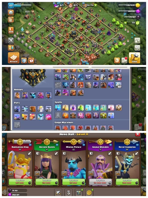 M248【Fully Wall Max Out】Th 17 Donate Type Account▰9 Epic [3 Epic Max] Hero: 60/83/53/75/49▰BH 9▰NC FREE▰Instant Delivery