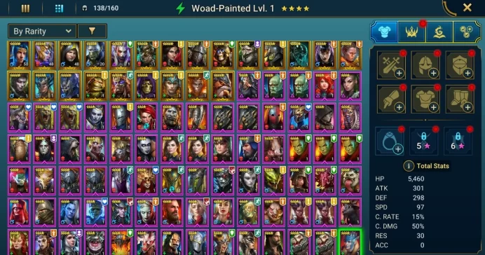 Starter acc with 2 Maneaters : 88k energy / 57 mln coins / Foli, Robar, Arix, Ninja + 19 Login Legendaries / Pain Keeper 3x