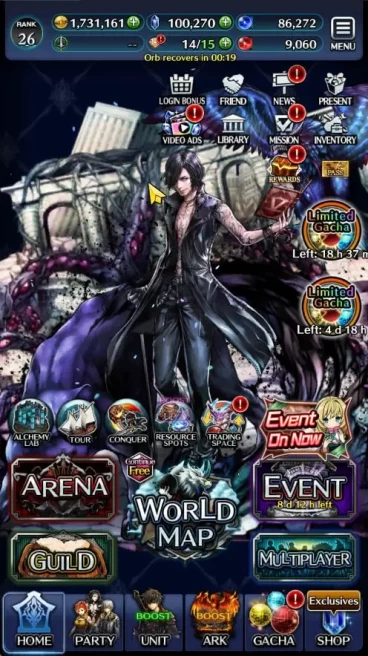 GLOBAL|100K Cryst|Collab DMC:V&Nero.AOG Labyreth,Dark Ruuto,etc| TopTierUnit(A.Rolland, SS Lenius,A.Zaix,etc)|2 UR&4 LR(LC1007)