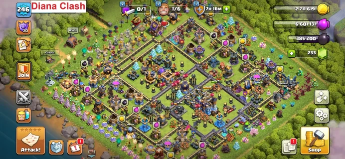 TH18-XP246-(3 Max Heroes-90 Max Walls-1 Skin Map)-2 Max Epic Equipment-16 Hero Skins-335 League Medals-Lifetime Warranty-Immediate Delivery