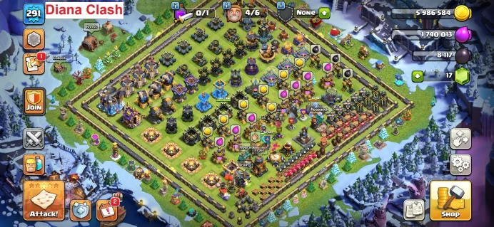 TH18-XP291 ( 1 level left until 5 heroes are maxed out- 116 Max Walls - 1 Skin Map - 1 Max Builder Apprentice - 8 Hero Skins) - 6 Epic Max 