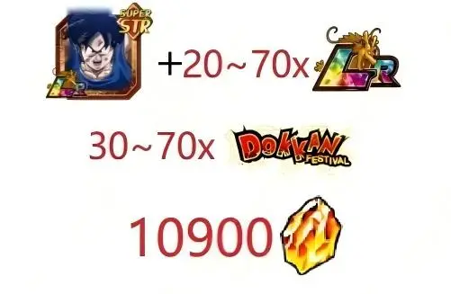 [Android]DBZ Dokkan Battle GLOBAL -The character in picture + 10900 DS+ 20-70 LR + 30-70 Festival