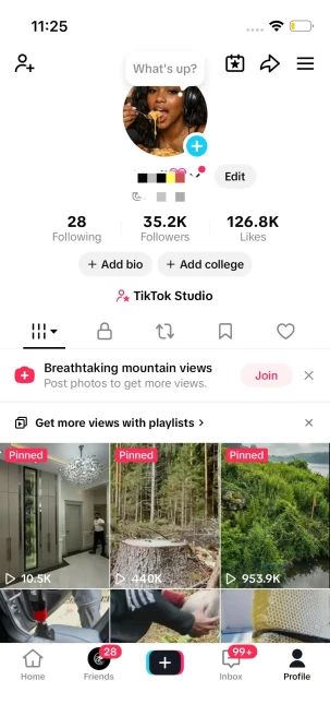 Instanly Delivery/ Monetized 35K Real Followers+120K Real Likes Account/ Creator Rewards Program Activated/ Live Stream/ Full Access
