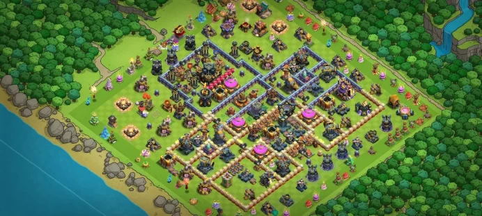 Th 17 Level 262 | Hero (100/100/75/50) | 2 Equipment Epic | 10 Magic Items | 31 Hero Skin | War Stars | 708 Gems