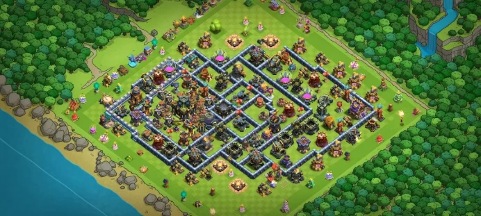 Th 17 Level 211 | Hero (96/100/75/50) | 13 Equipment Epic | Magic Items | 3 Hero Skin | War Stars | 6532 Gems
