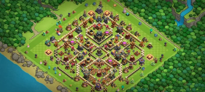Th 17 Level 208 | Hero (80/95/70/42) | 4 Equipment Epic | 7 Magic Items | 9 Hero Skin | War Stars | 110 Gems