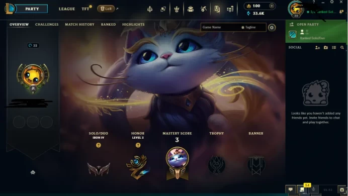 EUW - SAFE SEASON16 IRON 4 0LP | 33600 BE | PLACEMENTS DONE | 0W 19L | INSTANT DELIVERY | LOW MMR | UNVERIFIED EMAIL | IRON IV | #2848