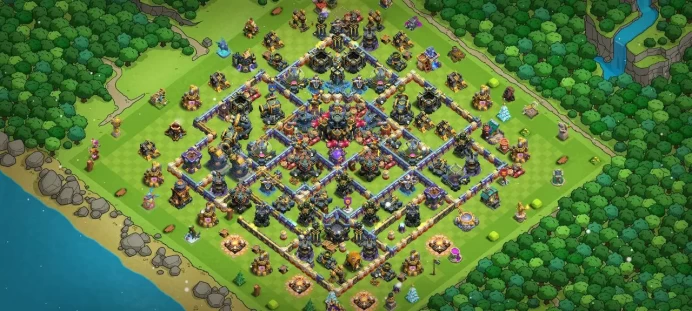 Th 17 Level 279 | Hero (100/100/75/50) | 6 Equipment Epic | 8 Magic Items | 2 Hero Skin | War Stars | 82 Gems