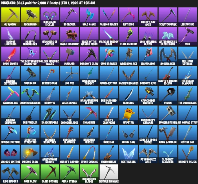 101 Skins | IKONIK | OG STW | John Wick | Psycho Bandit