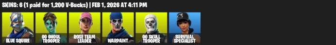 6 Skins | OG STW | Og Skull Trooper | Og Ghoul Trooper