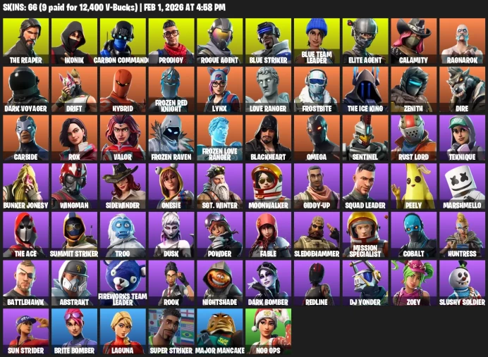 66 Skins | IKONIK | The Reaper | Blue Striker | Prodigy