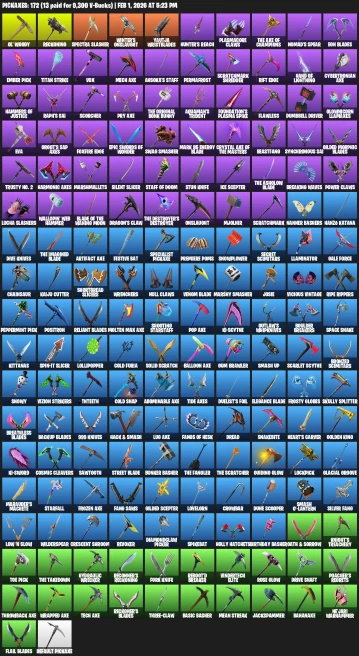 188 Skins og stw + ikonik + The Reaper