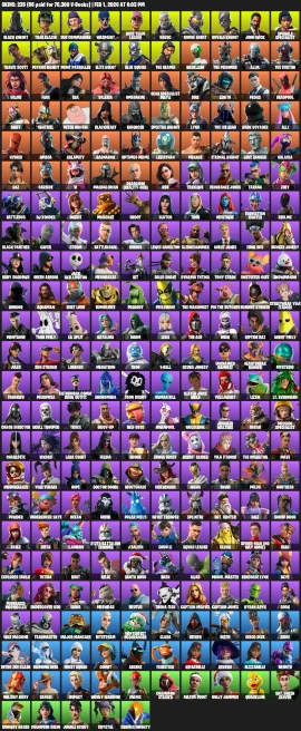 235 Skins | 950 VB | Black Knight, Trailblazer, elite agent, Rose Team Leader, Rogue Agent, Royale Knight, Sparkle Specialist
