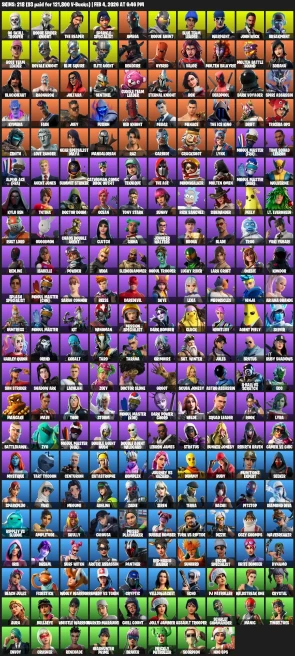 218 Skins | OG SKULL TROOPER | Rogue Spider Knight | Leviathan Ax | The Reaper |