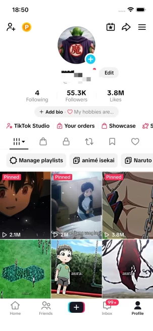 Instanly Delivery/ 55K Real Followers+3.8M Real Likes Account/ TikTok Shop For Creator/Live Stream/ Full Access