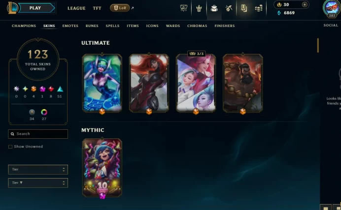LAS EMAIL CHANGEABLE 156 CHAMPIONS 123 SKINS  Gun Goddess Miss Fortune K/DA ALL OUT Seraphine Indie Annie-Versary