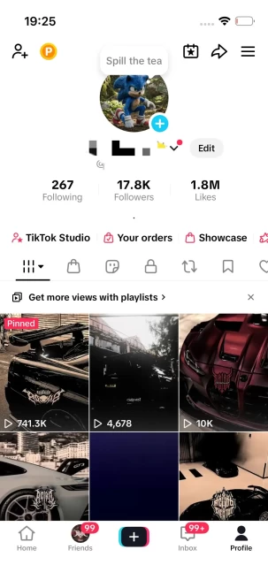 Instanly Delivery/ 17K Real Followers+1.8M Real Likes Account/ TikTok Shop For Creator/Live Stream/ Full Access