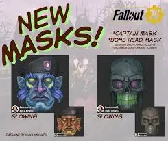 Fasnacht Glowing Bone Head Mask + Fasnacht Glowing Captain Mask