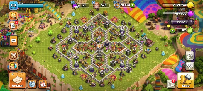 Full warranty-Secure account-Th 11 full max-level 113-Gem 336-Magic Items-heroes 50/50/30/20 - Android & ios