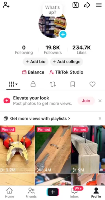 USA Monetized Account/ 19K Followers+234K Likes/ Creator Rewards Program Activated/ Live Stream/ Full Access