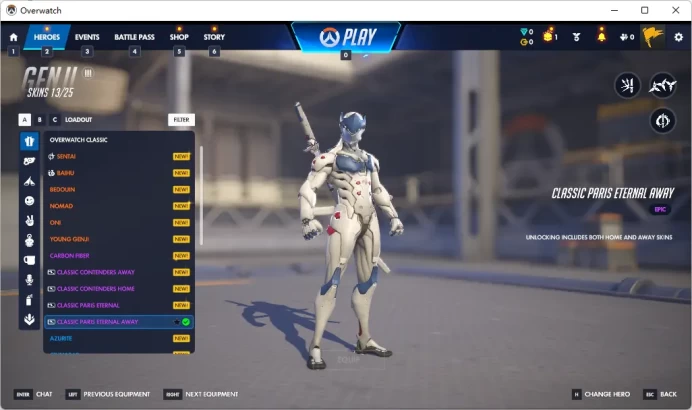 GENJI / 9 Gold Weapons / Full Mail Access / see the picture / Please Read Description / eergv