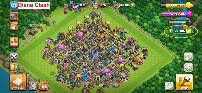 TH18-XP273-(50K Gem-4 Max Heroes-125 Max Walls-International Location-1 Max Builder Apprentice-Free Name Change-7 Epic Max Gear)-4919 Varastar