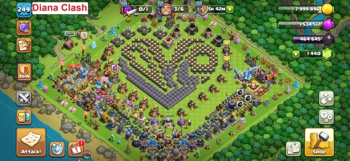 TH18-XP249-(France Location-3 Max Heroes-125 Max Walls-7k Legendary Loot)-11 Hero Skins-4 Max Epic Gear-1326 Raid Medals-Lifetime Warranty