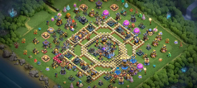 MAX TH17 DEFENSE - MAX EPIC EQUIPMENTS - FREE NAME - 99% MAX HEROES - WAR STARS MAGIC ITEMS EQUIPMENT EPIC HERO SKIN GEMS