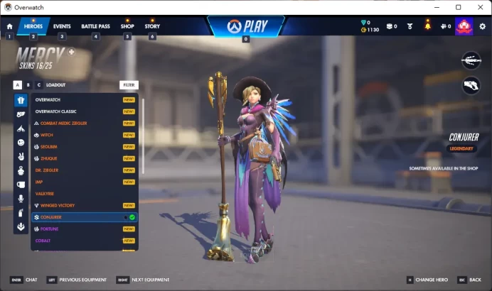 MERCY / 9 Gold Weapons / Full Mail Access / see the picture / Please Read Description / DianaG