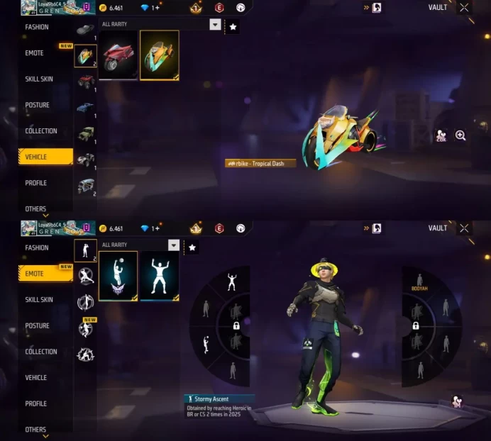 iOS/Android - MENA - Level 49 - Rank Diamond - Set 12 - Emote 2 - Weapon 39 -Artifact 1 - Mythic 7 - Epic 13 - Code1449