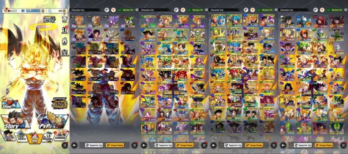 iOS/Android - Global - Level 297 - Crystal 663 - Character 612 - Super Vegito - Majin Vegeta - Gohan - Legends 68 - Code1441