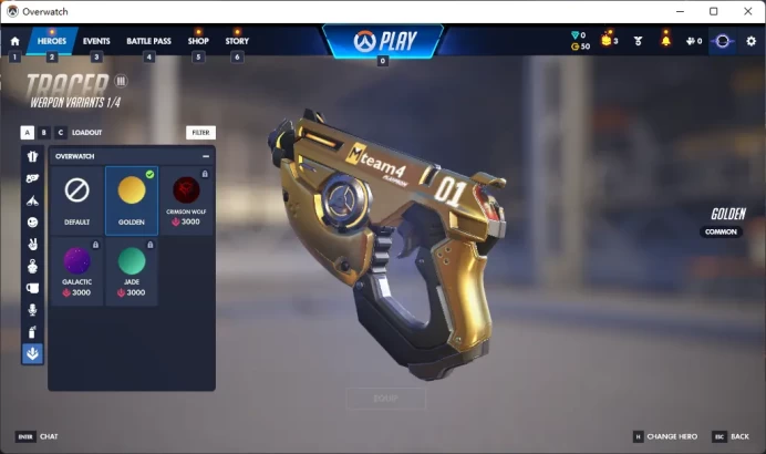 4 Gold Weapons / Full Mail Access / see the picture / Please Read Description / wyatu