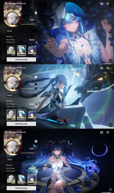 All Platform - EU - Union68 - 23 Character 11 5'Star - 10 Weapon 5'Star - Zani - Shorekeeper - Iuno - Chisa - Phoebe - Code1454