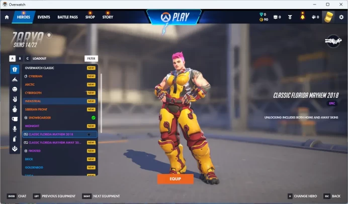 CLASSICFLORIDA MAYHEM 2018/5663 LEGACY COMPETITIVE POINTS/5 Golden Weapons Amount/Full Mail Access/see the picture/Please Read Description / 