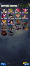 [Android ] [Global] [Bandai ID] Dragon Ball Legends 10 Ultra Characters 18 Legends Limited Level 231
